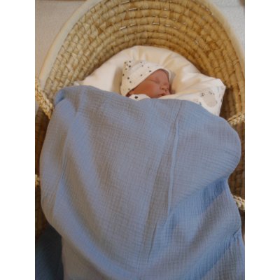 Pro útulný domov Deka mušelínová Blue modrá – Hledejceny.cz