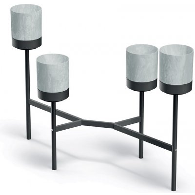 PROSPERPLAST Stojan na květiny BLOOMIE STAND šedý 125 cm – Zboží Dáma