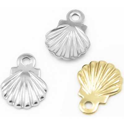 Přívěsek mušle 6x8mm - 1Ks - Light Gold SL – Zboží Dáma