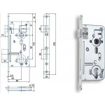 HOBES 24026 zámek PZ 90/80 mm zinek bílý – Hledejceny.cz