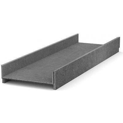 Recyklát záhonový chodník; 360x115mm; 1,2m; Šedý – Hledejceny.cz