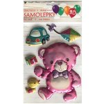 Dětská samolepicí 3D dekorace na stěnu medvídek 10440 / Samolepky pro děti ( 15 x 26 cm ) Room Decor – Hledejceny.cz