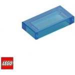 LEGO® 3069 Dlaždice 1x2 PRŮHLEDNÁ Tmavě-Modrá-Průhledná – Sleviste.cz