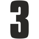 Samolepící 3 samolepící vinylová fólie arch 5 ks - čísla 100 mm – Zbozi.Blesk.cz