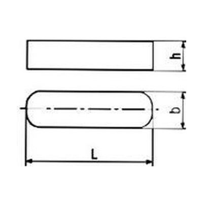 pero 14x9x40 1.4571 NEREZ těsné DIN 6885A – Sleviste.cz