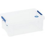 Manutan Plastové úložné boxy s víkem na klip 10 l 1502989 – Sleviste.cz