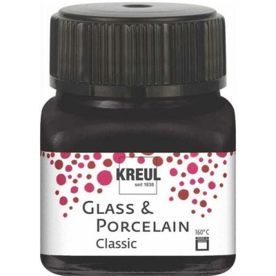 Kreul Barva na sklo a porcelán Classic 20ml černá 16234 – Zboží Dáma