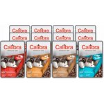 Calibra Premium Line Adult Pstruh a losos / jehněčí a drůbeží / kuřecí a hovězí a kuře / kachna s kuřetem v omáčce 12 x 100 g – Sleviste.cz