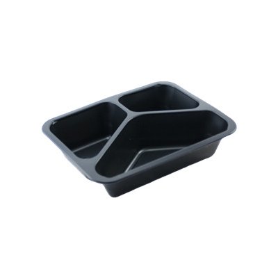 ECOFOL Plastová zatavovací miska 3D černá PP 227x178x50 mm ideal pack® bal/50 ks – Hledejceny.cz