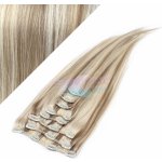 Clip in vlasy REMY 60cm - platina/světle hnědá #60/16 – Zboží Dáma