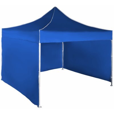 Expodum Nůžkový stan 3x3m hliníkový Modrá 3 boční plachty – Sleviste.cz