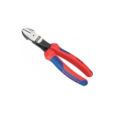 Štípací kleště stranové pevnostní 180 mm, zesílené PVC KNIPEX 7402180 – Zbozi.Blesk.cz