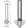 Vrták Bučovice Tools Kuželový záhlubník tříbřitý 90° D12,4 HSS TiN - BU751-124