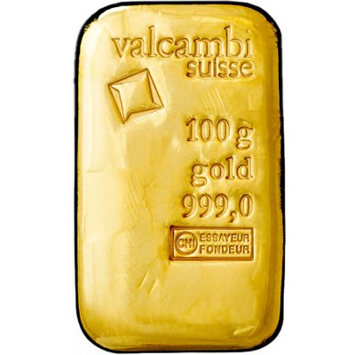 Valcambi Zlatý Slitek litý 100 g – Zboží Dáma