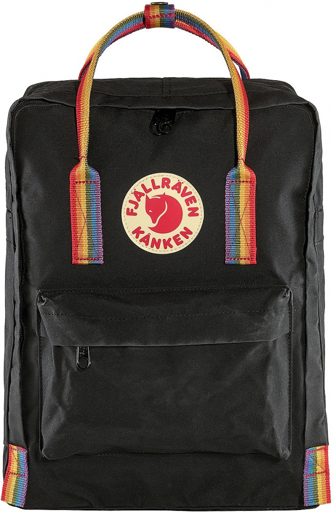 Fjällräven Kånken Rainbow 550/907 Black/Rainbow Pattern 16 l