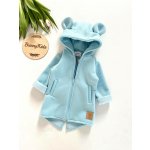 Bunny Kids mikino kabátek Medvídek Dusty Blue – Zboží Mobilmania