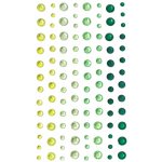 Galeria Papieru Samolepicí dekorační kamínky - mix velikostí, zelené odstíny, 104 ks – Sleviste.cz