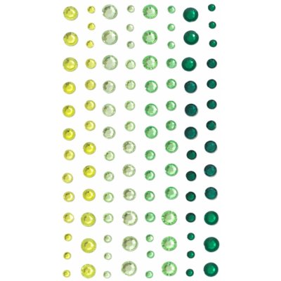 Galeria Papieru Samolepicí dekorační kamínky - mix velikostí, zelené odstíny, 104 ks – Sleviste.cz