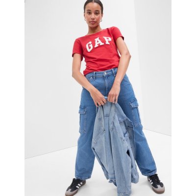 GAP 268820-91 Tričko s logem Červená – Zboží Dáma