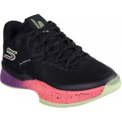 Skechers Breathable Mesh Goodyear Low Top La Basketball Trainers Mens Black/Pink