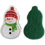 HOUBIČKA NA NÁDOBÍ SNĚHULÁK 8 x 12,9 x 3 cm – Zboží Dáma