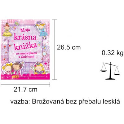 Moja krásna knižka so samolepkami a aktivitami – Zbozi.Blesk.cz