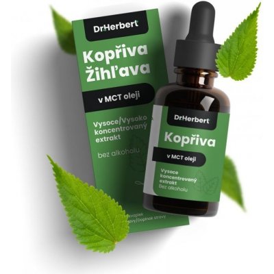Dr. Herbert Přírodní bylinné kapky s Kopřivovým extraktem v MCT oleji 10 ml – Hledejceny.cz