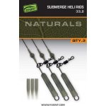 Fox Montáž Naturals Submerged Heli Rigs Leaders 75 cm 3 ks 40 lb – Zbozi.Blesk.cz