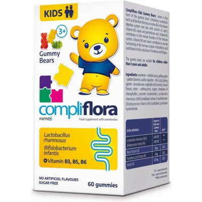 Compliflora KIDS želatinoví medvídci s vitamínem B od 3let 60 ks