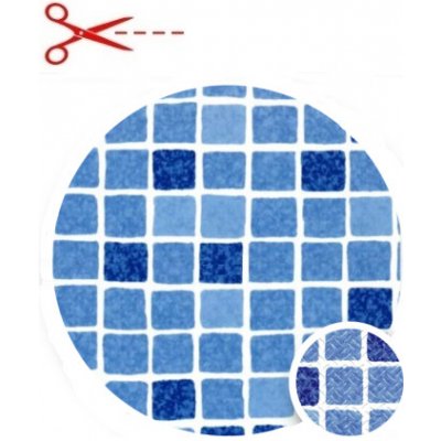 Bazénová fólie ELBE SBG Supra Mosaic Blue 1,65 x 1 m mozaika modrá metráž – Zboží Dáma