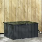 Omaxi zahradní úložná bedna 101 x 82 x 50 cm ocel černá 750440 – Zboží Mobilmania