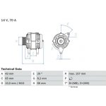 generátor BOSCH 0 986 038 740