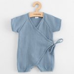 Kojenecký letní mušelínový overal New Baby blue – Zboží Dáma