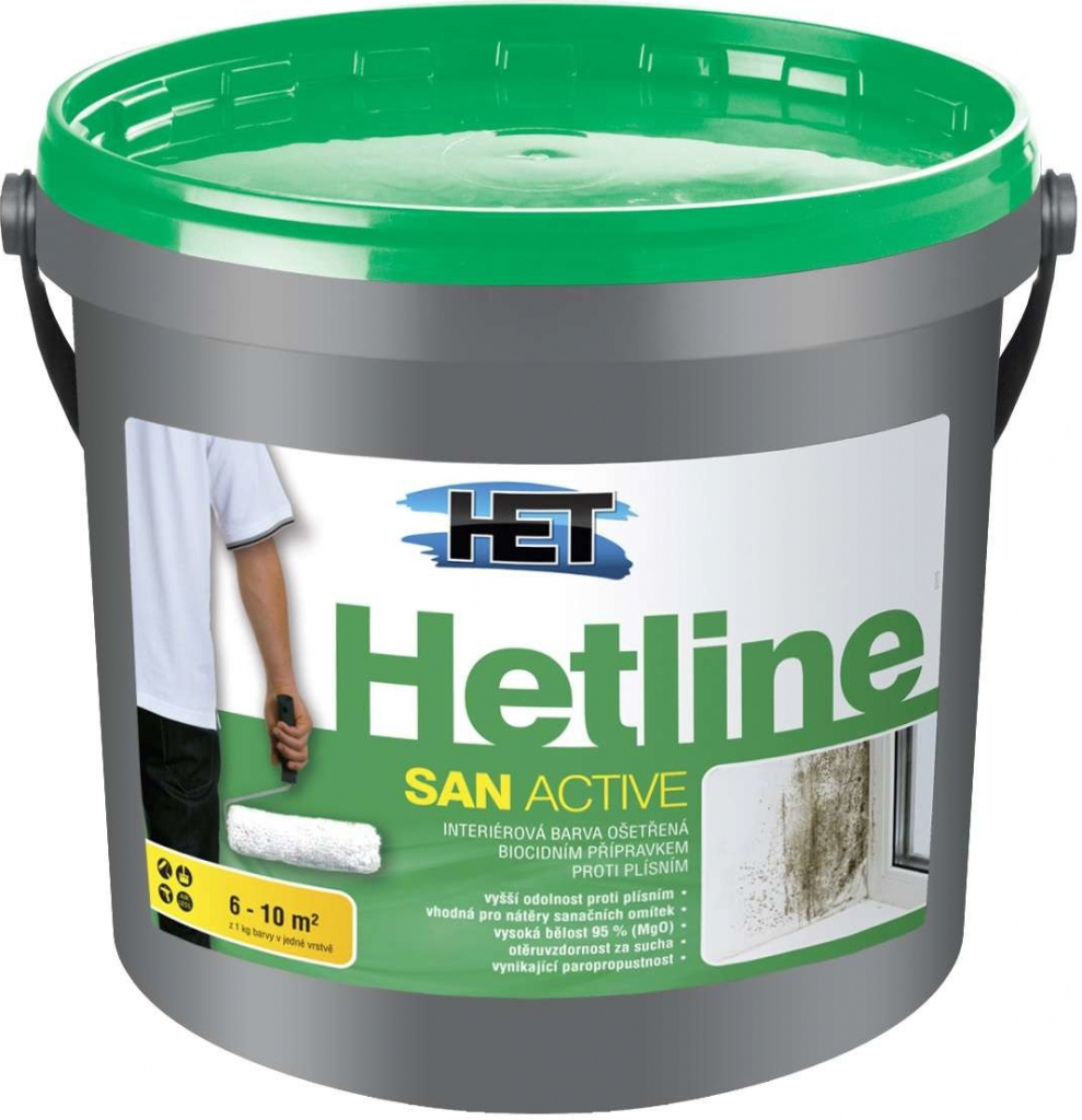 Het HETLINE SAN ACTIVE protiplísňová malířská barva 15kg
