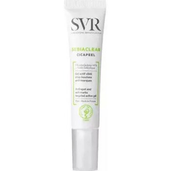 SVR Sebiaclear Cicapeel lokální péče proti nedokonalostem aknózní pleti Anti-Spot and Anti-Marks 24 hr Targed Active Gel 15 ml