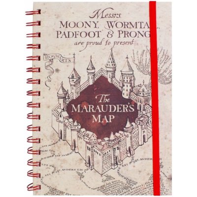 Cure Pink poznámkový blok Harry Potter: The Marauders Map A5 14,8 x 21 cm SR72325 – Hledejceny.cz