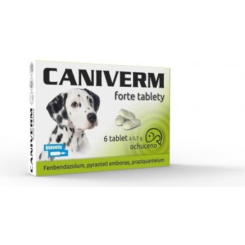 Caniverm forte 0,7 g 6 ochucených tablet