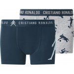 CR7 chlapecké boxerky 2 kusy šedá / navy modrá – Sleviste.cz