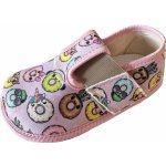 Pegres barefoot papuče BF01 Donut ružová – Zboží Dáma