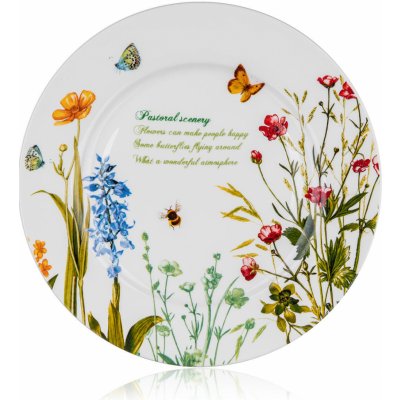 Banquet keramický dezertní talíř MEADOW 19 cm bílá – Zboží Dáma
