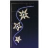 Vánoční osvětlení CITY SM-935111 Oblouk hvězd 85x175 cm studená bílá modrá