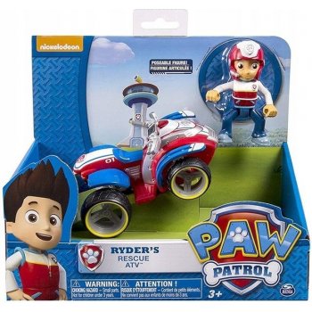 Spin Master Paw Patrol Základní vozidla s figurkou Ryder