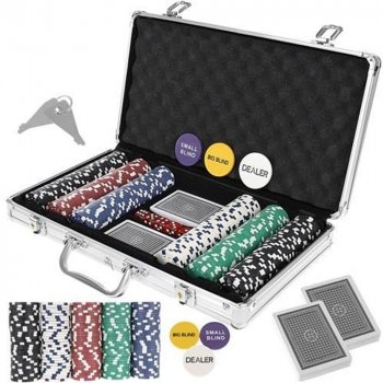 TFY No.9554 Poker set v kufru s 300 ks žetonů