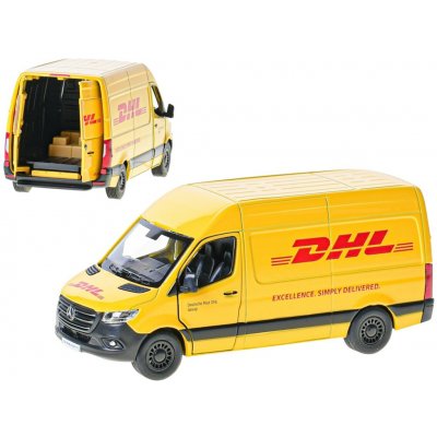 Kinsmart Mercedes-Benz DHL 12,5 cm kov na zpětný chod – Zboží Dáma