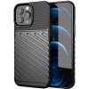 Pouzdro a kryt na mobilní telefon Apple Hurtel Thunder Case flexibilní pancéřovaný pro iPhone 13 Pro Max černý 5907769328336