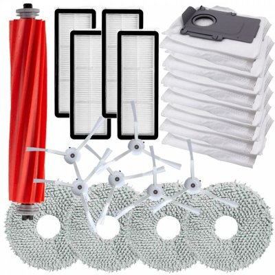 ElektroSkalka Roborock QRevo Pro/MaxV/S/Plus/P10 mopovací textilie a kartáče a hepa filtry a sáčky 22 ks – Zboží Dáma