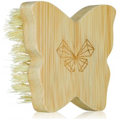 Crystallove Bamboo Butterfly Agave Body Brush Travel Size masážní kartáč na tělo 1 ks