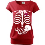 Bezvatriko vtipné tričko s potiskem pro těhotné maminky Kostřička 2 červená – Sleviste.cz