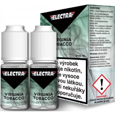 Ecoliquid Electra 2Pack Virginia Tobacco 2 x 10 ml 18 mg – Hledejceny.cz