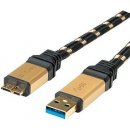 Roline 11.02.8879 Gold USB 3.0 SuperSpeed kabel USB3.0 A(M) - microUSB3.0 B(M), 1,8m